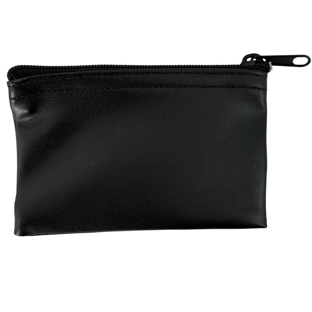 “100% That B!*#$” Black Coin Purse Faux Leather Mini Zip Pouch - Picture 2 of 3